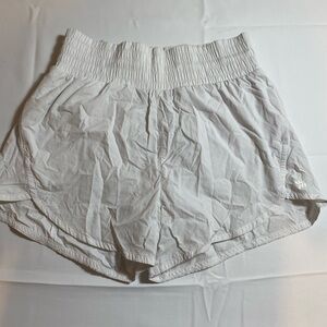White, active shorts